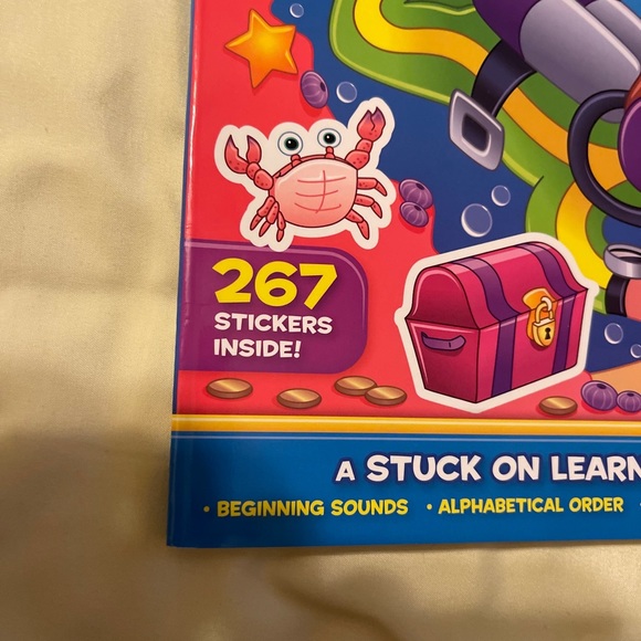 Alphabet Stickers Book Ages 4-6 (Pre-K - K) 267 STICKERS! Sounds, Letters, Order - Picture 2 of 13